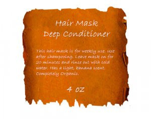 Hair Mask-Deep Conditioner 4 oz Jar