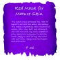 Red Clay Facial Mask for mature skin 4 oz dry